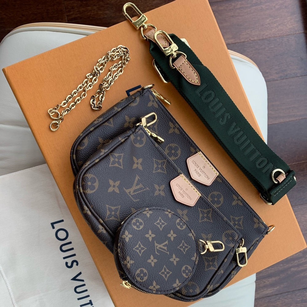 Louis Vuitton Multi Pochette Accessoires in Khaki